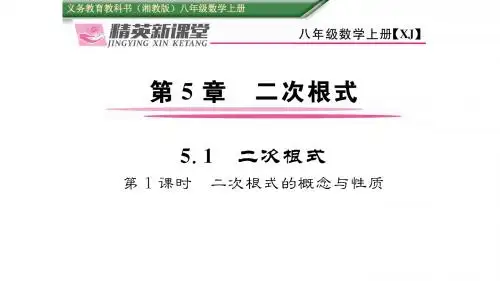 第1课时 二次根式的概念与性质