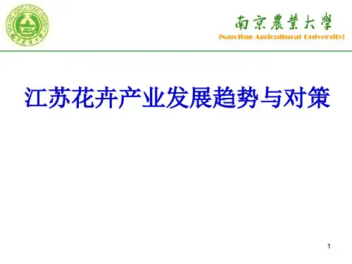 江苏花卉产业现状与趋势PPT精选文档