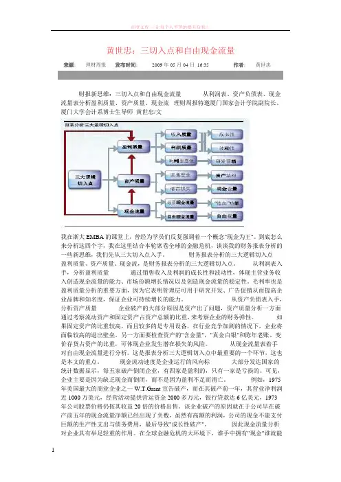 黄世忠财务报表分析 (1)