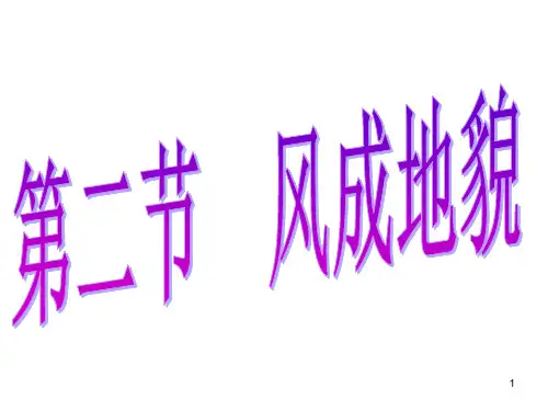 高中地理 新湘教版 第二章第二节风成地貌 33张ppt