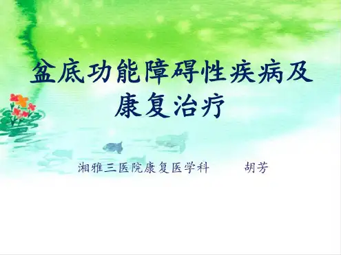 盆底功能障碍与康复治疗.pdf