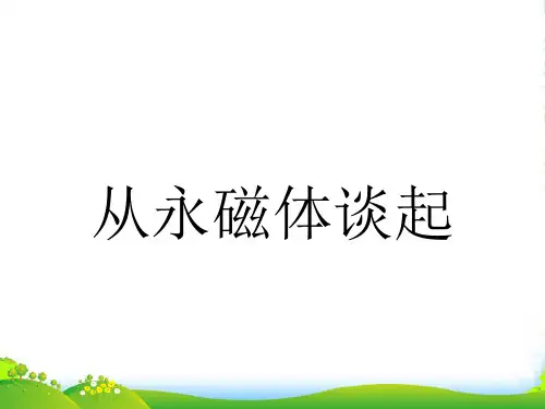 新沪粤版九年级物理下册《16.1从永磁体谈起》课件2