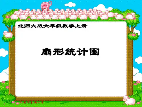 北师大版数学六年级上册《扇形统计图》PPT课件