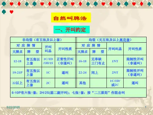 自然叫牌法桥牌