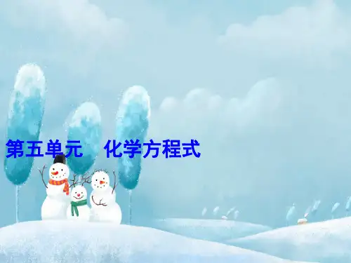 中考化学第五单元化学方程式第1课时质量守恒定律与化学方程式课件7