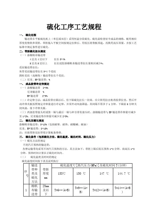 硫化工艺过程
