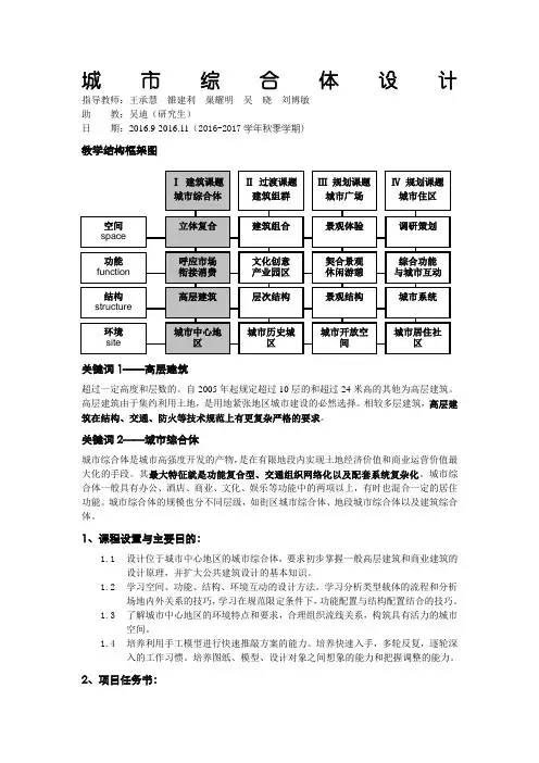 城市综合体设计任务书