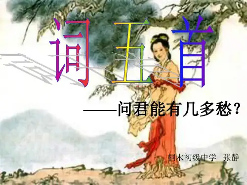 《词五首》ppt课件(1)
