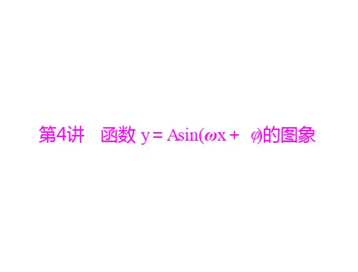 高考数学一轮总复习 第三章 三角函数与解三角形 第4讲 函数 y=Asin(ωx+φ)的图象课件 理