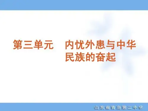 2012年高考专题复习第3单元-内忧外患与中华民族的奋起-历史-新课标岳麓版
