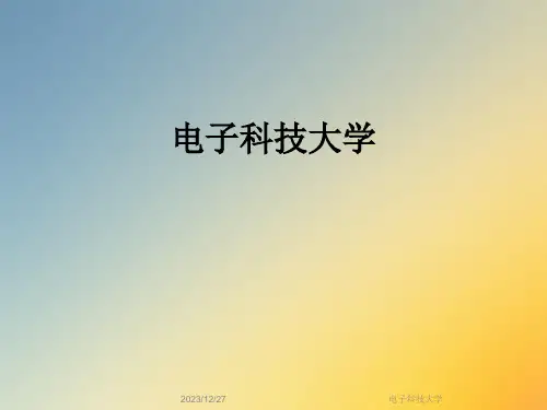 电子科技大学