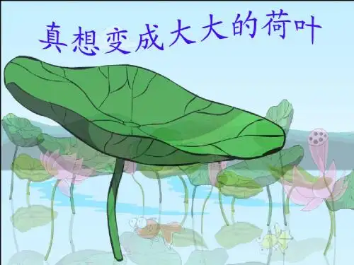 苏教版二年级下册语文《真想变成大大的荷叶》课件PPT
