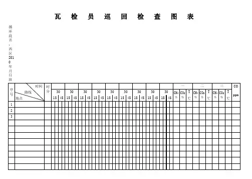 瓦检员巡回检查图表