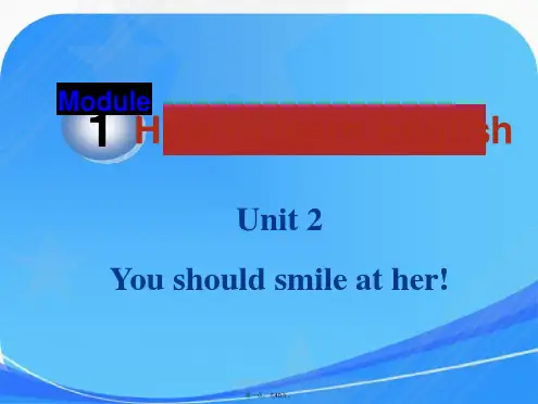 外研社英语八年级上册Module1Unit2