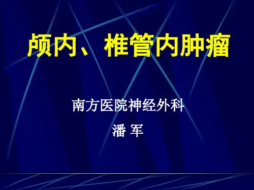 医学影像-颅内、椎管内肿瘤(临床医学)
