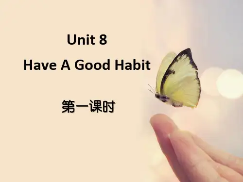 《Have A Good Habit》PPT