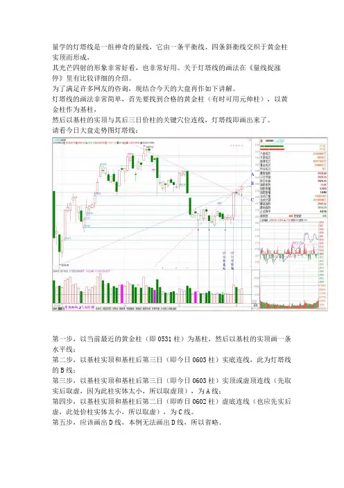 0603讲座：最新灯塔线诞生,例谈灯塔线的画法和用法