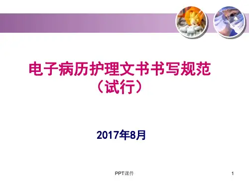 电子病历护理文件书写规范  ppt课件