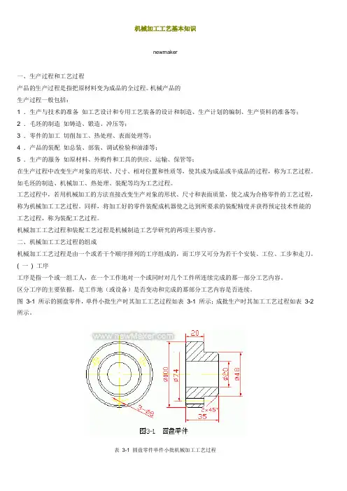 (机械制造行业)机械加工工艺基本知识