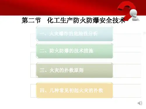 化工生产防火防爆安全技术