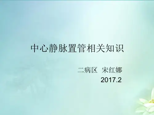中心静脉置管相关知识