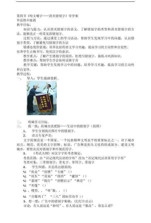咬文嚼字导学案.doc