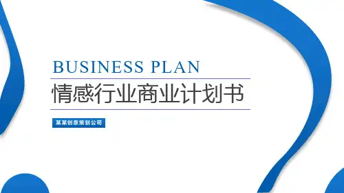 情感行业商业计划书