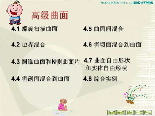 proe曲面设计实例教程_高级曲面