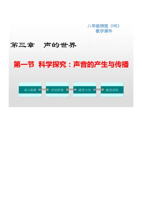 沪科版八年级物理上册第三章声的世界PPT教学课件+习题课件