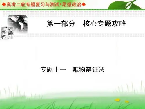课件：专题十一 唯物辩证法