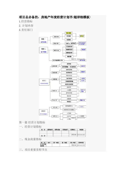 计划运营报告模板