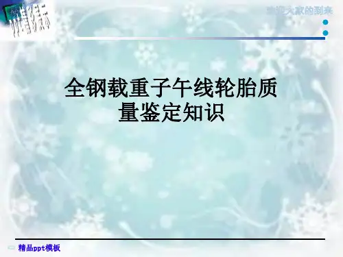 全钢载重子午线轮胎质量鉴定知识