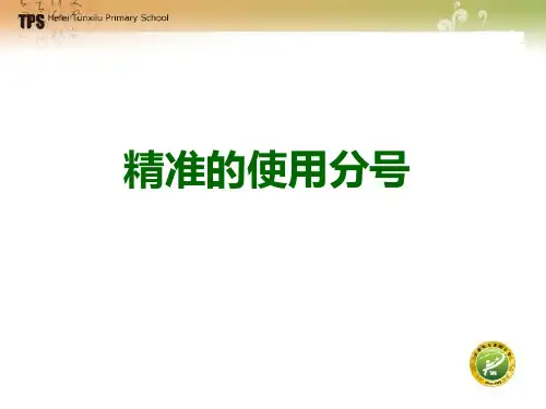精准的使用分号