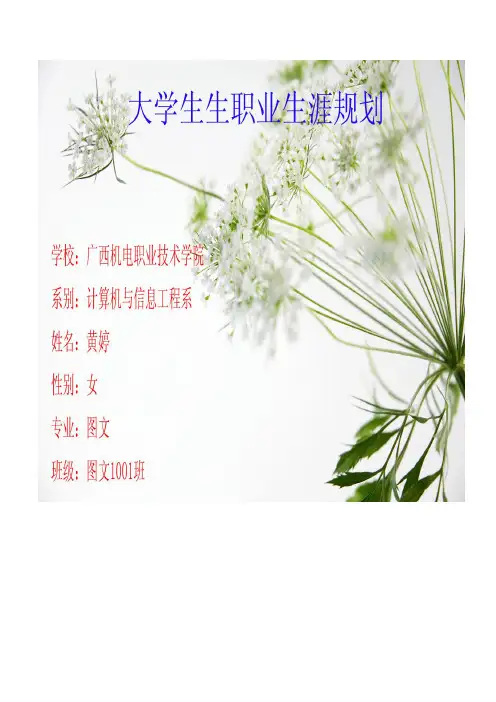 高职生职业生涯规划范文
