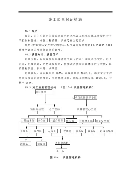 施工质量保证措施