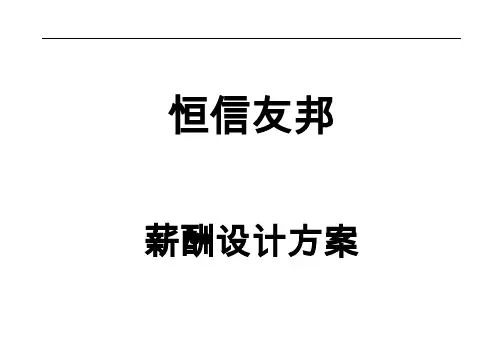 某家具公司薪酬设计方案
