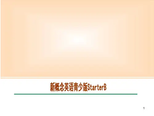 青少版新概念入门级B Unit5ppt课件