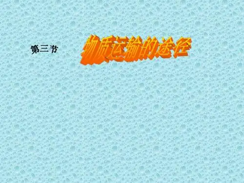 3.3.5物质运输的途径 课件 济南版七年级下册