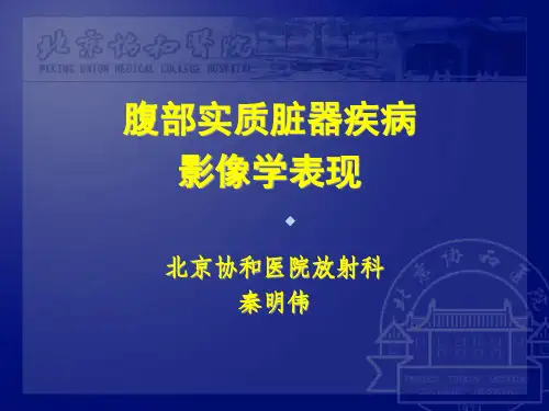 腹部实质脏器疾病影像学表现ppt课件