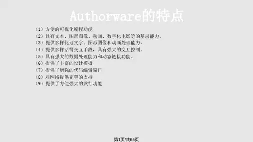 authorware使用及程序设计PPT教学课件