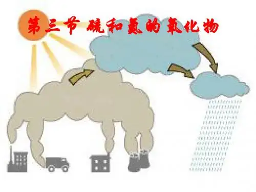 人教版高中化学必修一 高一硫和氮的氧化物 PPT课件