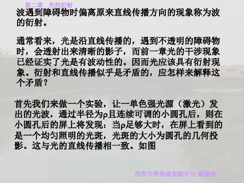 可观察衍射图样