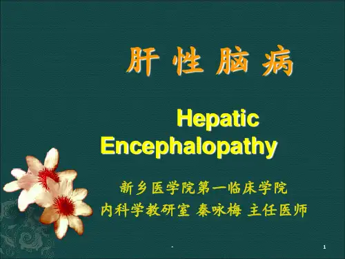 肝性脑病ppt课件