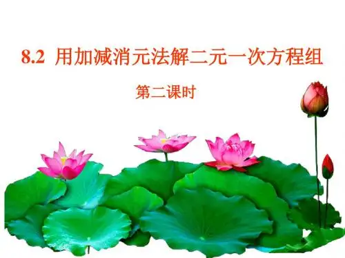 8.2消元——加减消元法(第二课时)