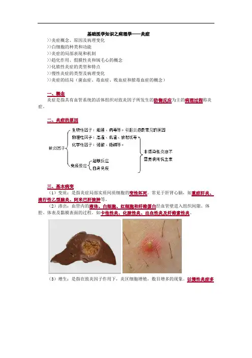 基础医学知识之病理学——炎症