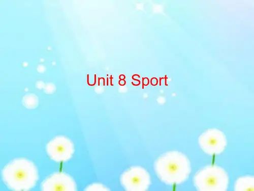 三年级上册英语课件-Unit 8Sport5_广东开心英语