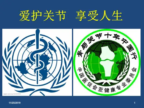 氨糖与骨关节健康PPT课件
