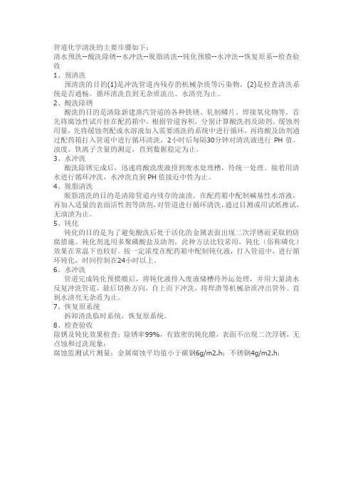 管线酸洗