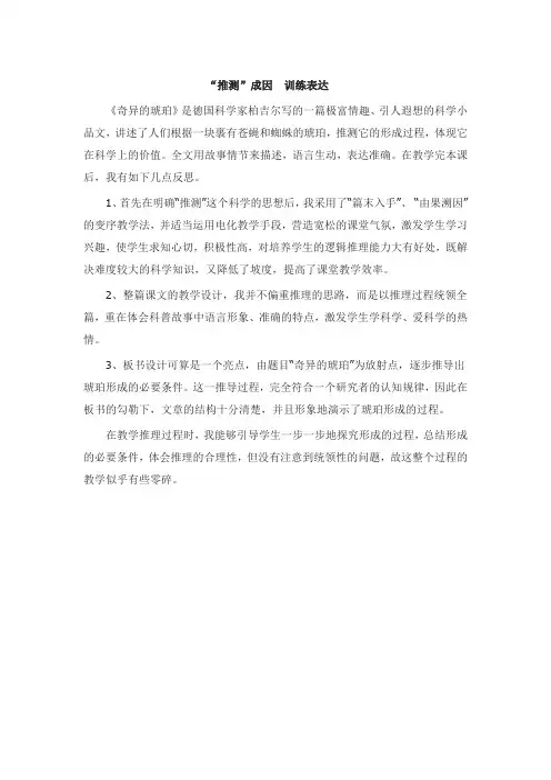 21奇异的琥珀