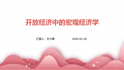 开放经济中的宏观经济学